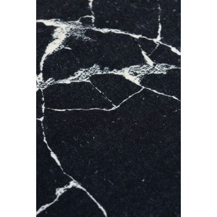 Badrumsmatta MARBLE 40x60 cm svart
