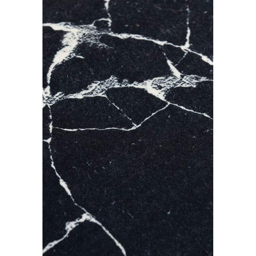 Badrumsmatta MARBLE 40x60 cm svart