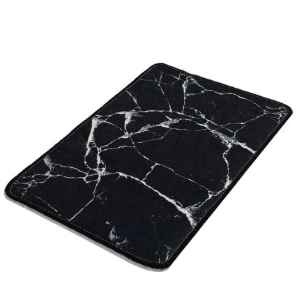 Badrumsmatta MARBLE 40x60 cm svart