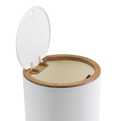 Badrumsset ALISON 5 delar vit/brun