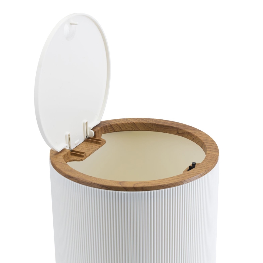 Badrumsset ALISON 5 delar vit/brun
