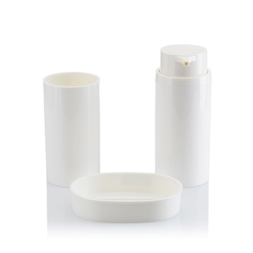 Badrumsset CARMEN 5 delar vit