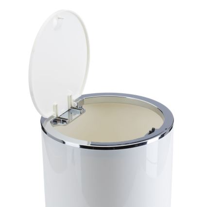 Badrumsset CARMEN 5 delar vit/skinande krom