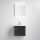 Badrumsskåp med handfat VIGO + LED-väggspegel med bakgrundsbelysning LED/10W/230V IP44 svart