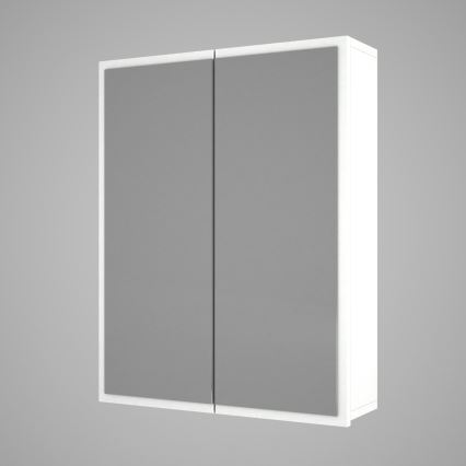 Badrumsskåp med spegel KAYLA 78x60 cm vit