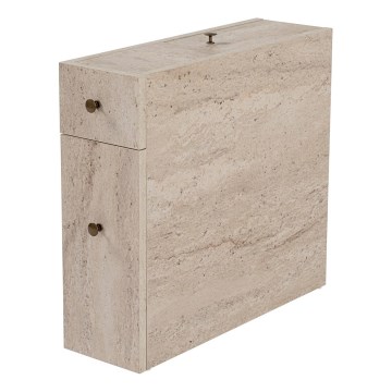 Badrumsskåp MELODY i beige marmordekor