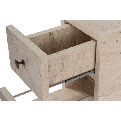 Badrumsskåp MELODY i beige marmordekor