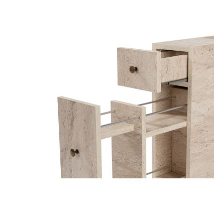 Badrumsskåp MELODY i beige marmordekor