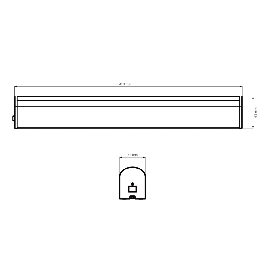 Badrumsspegel med LED-belysning ALEX LED/8W/230V 4000K 41 cm IP44 skinande krom