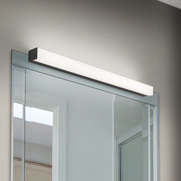 Badrumsspegel med LED-belysning HORIZON LED/12W/230V 3000/4000K 60 cm IP44 svart
