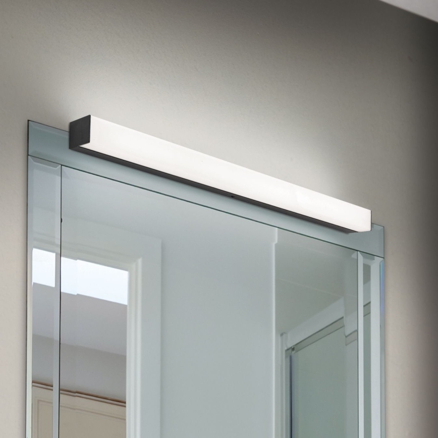 Badrumsspegel med LED-belysning HORIZON LED/12W/230V 3000/4000K 60 cm IP44 svart