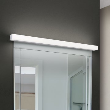 Badrumsspegel med LED-belysning HORIZON LED/18W/230V 3000/4000K 90 cm IP44 silver