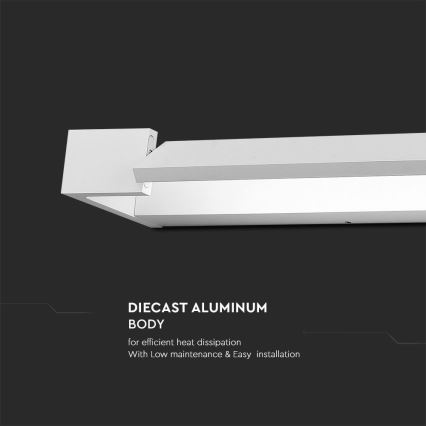 Badrumsspegel med LED-belysning LED/16W/230V 3000K IP44 60 cm vit