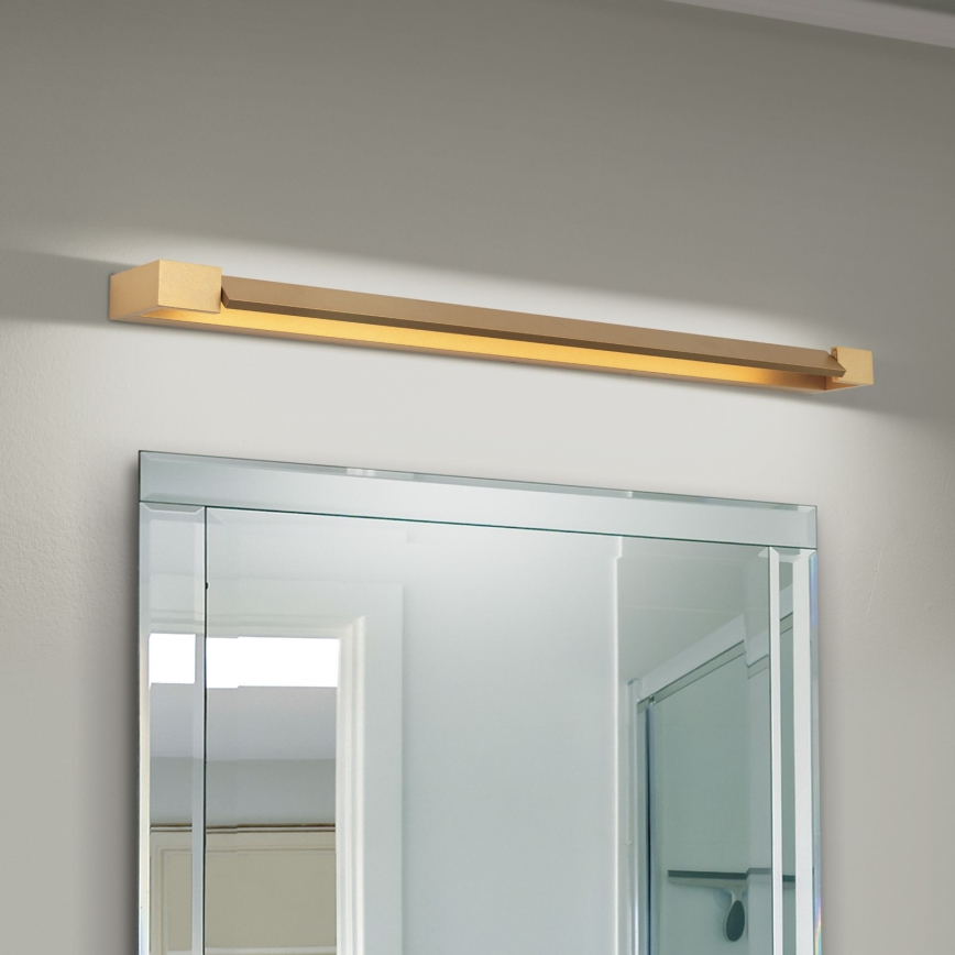 Badrumsspegel med LED-belysning MARILYN LED/24W/230V 90 cm IP44 guld