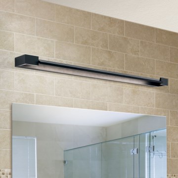 Badrumsspegel med LED-belysning MARILYN LED/24W/230V 90 cm IP44 svart