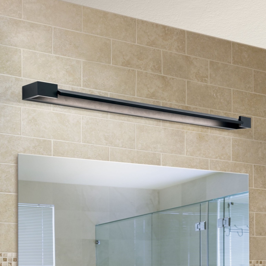Badrumsspegel med LED-belysning MARILYN LED/24W/230V 90 cm IP44 svart