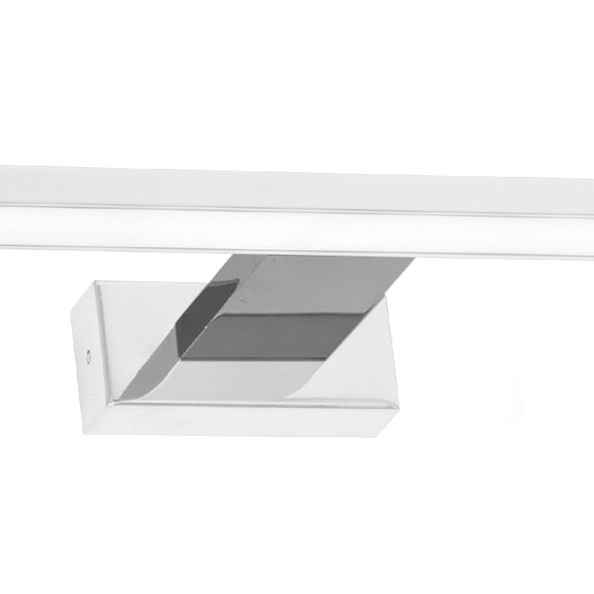 Badrumsspegel med LED-belysning SHINE LED/13,8W/230V IP44 vit/skinande krom