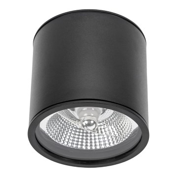 Badrumsspotlight CHLOE AR111 1xGU10/12W/230V IP65 rund svart