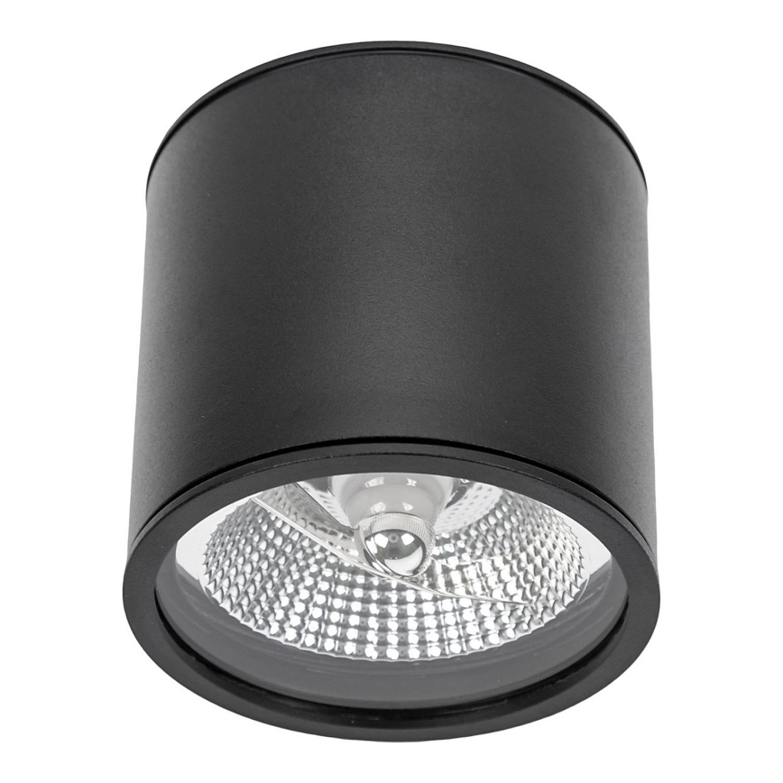 Badrumsspotlight CHLOE AR111 1xGU10/12W/230V IP65 rund svart