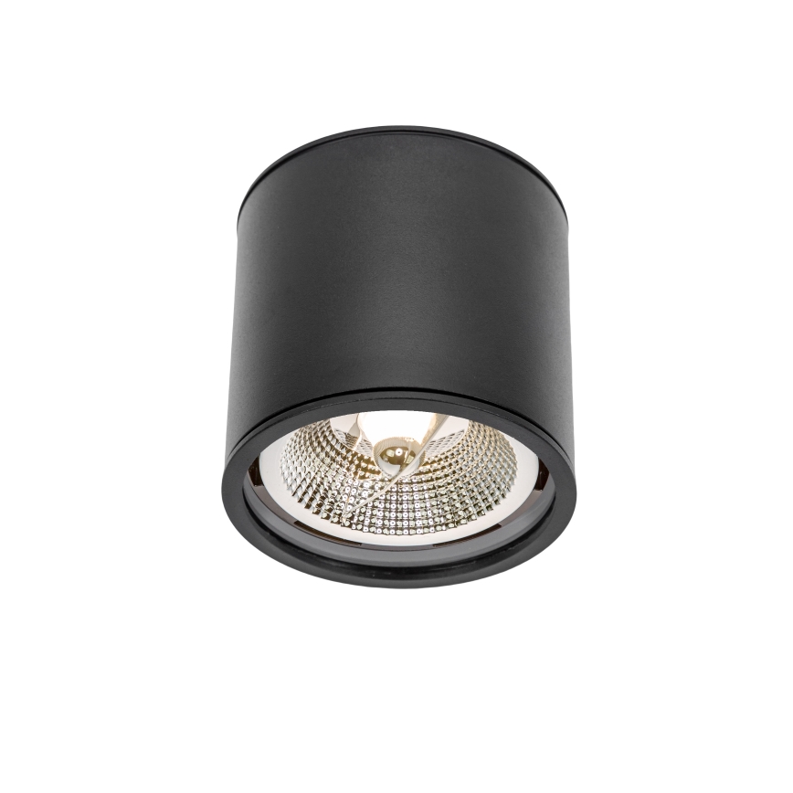 Badrumsspotlight CHLOE AR111 1xGU10/12W/230V IP65 rund svart