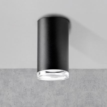 Badrumsspotlight TURYN 1xGU10/10W/230V IP44 svart
