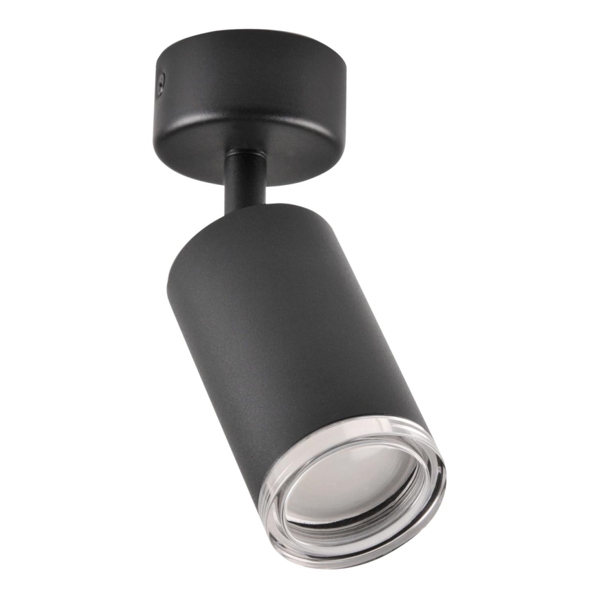 Badrumsspotlight TURYN 1xGU10/10W/230V IP44 svart