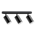 Badrumsspotlight TURYN 3xGU10/10W/230V IP44 svart