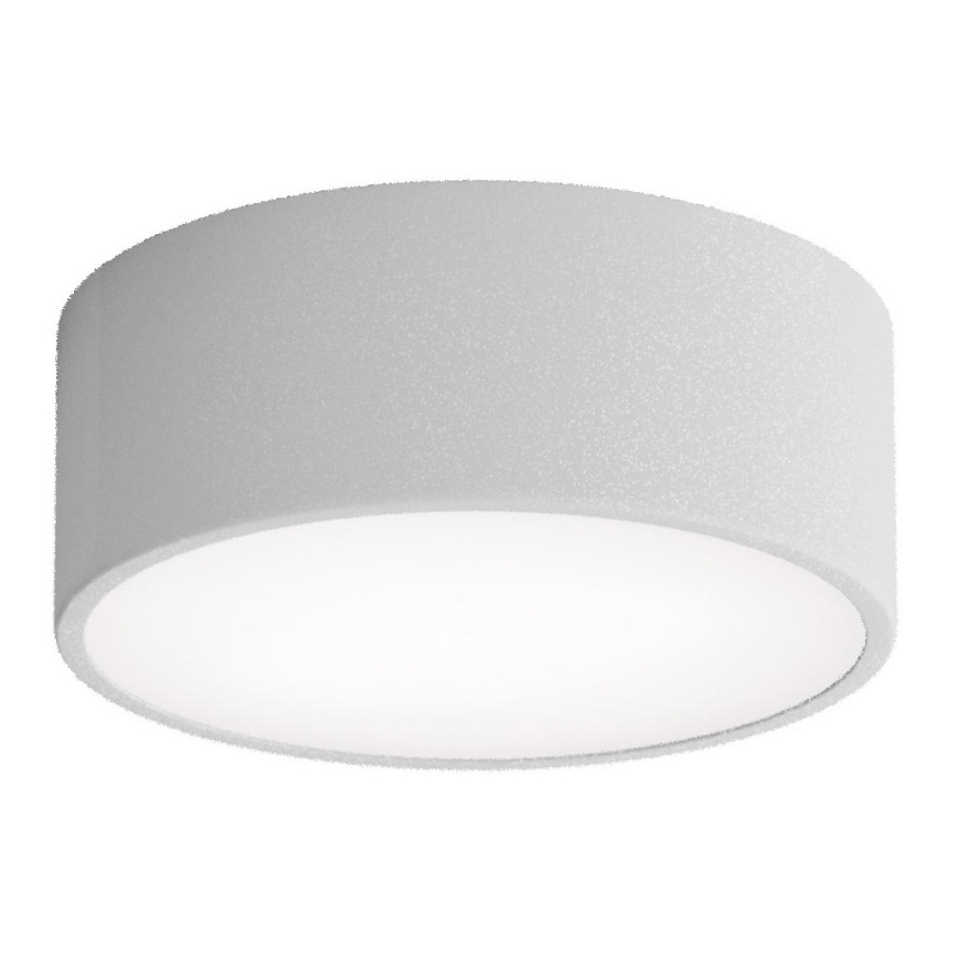 Badrumstaklampa med sensor CLEO 1xE27/24W/230V Ø 20 cm IP54 grå