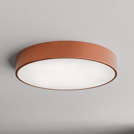 Badrumstaklampa med sensor CLEO, 4xE27/24W, 230V, Ø 50 cm, IP54, koppar