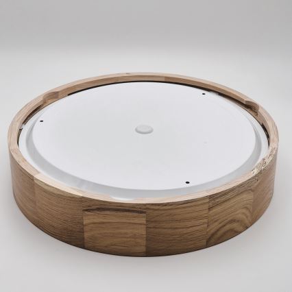 Badrumstaklampa OAK 3xE27/15W/230V ek, Ø 37 cm, IP54