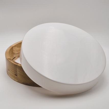 Badrumstaklampa OAK 3xE27/15W/230V ek, Ø 37 cm, IP54