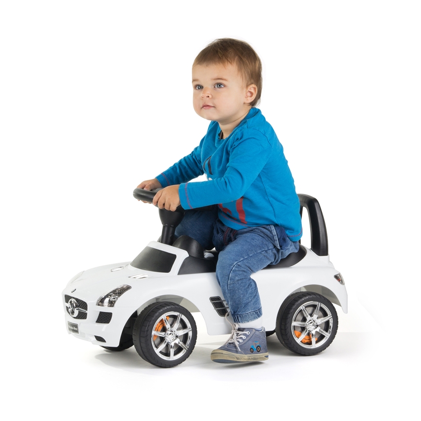 Balanscykel  Mercedes vit/svart