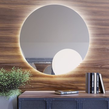 Baltica Design - Väggmonterad badrumsspegel med LED-belysning BRIGHT LED/15W/230V 4500K Ø 60 cm IP65