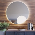 Baltica Design - Väggmonterad LED-badrumsspegel med belysning BRIGHT LED/15W/230V 4500K Ø 100 cm IP65