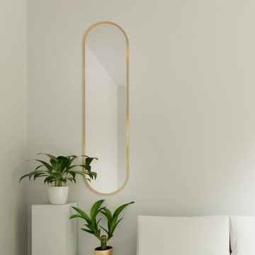 Baltica Design - Väggspegel TINY BORDER 155x40 cm guldfärgad