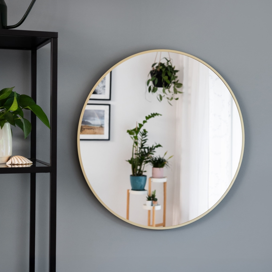 Baltica Design - Väggspegel TINY BORDER Ø 60 cm guld