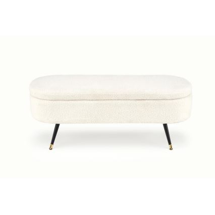 Bänk med förvaringsutrymme AVEIRO 46x120 cm vit