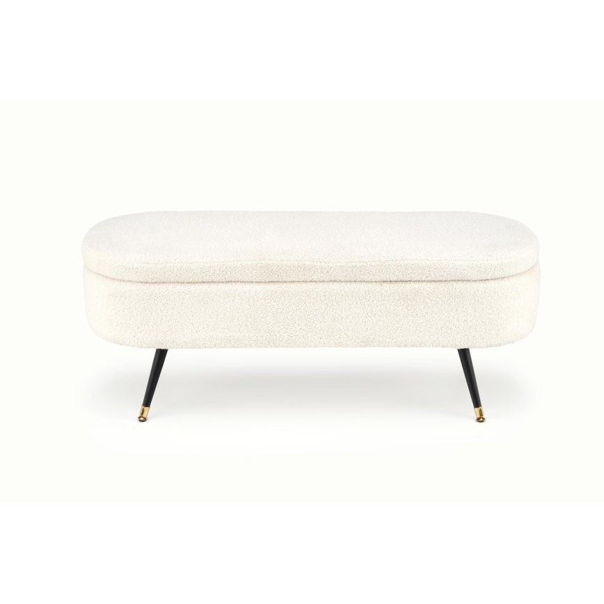 Bänk med förvaringsutrymme AVEIRO 46x120 cm vit
