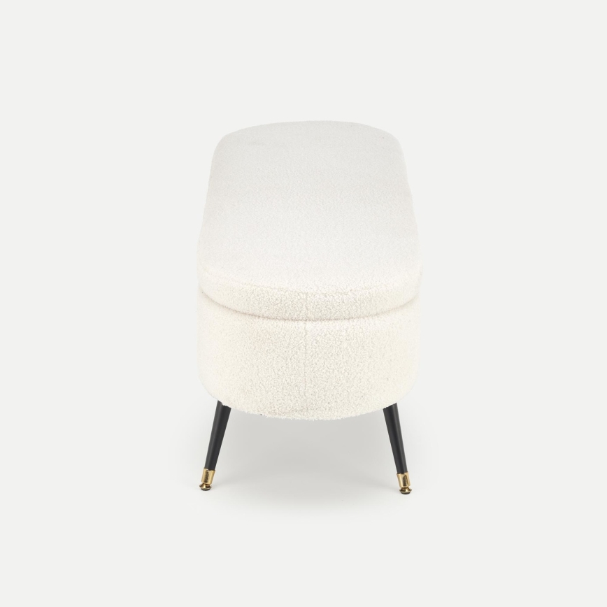 Bänk med förvaringsutrymme AVEIRO 46x120 cm vit
