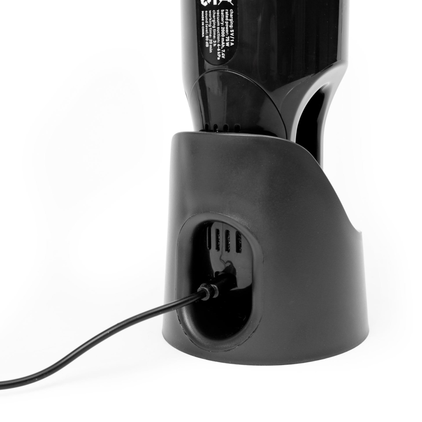 Bärbar återladdningsbar dammsugare 75W/2000 mAh svart