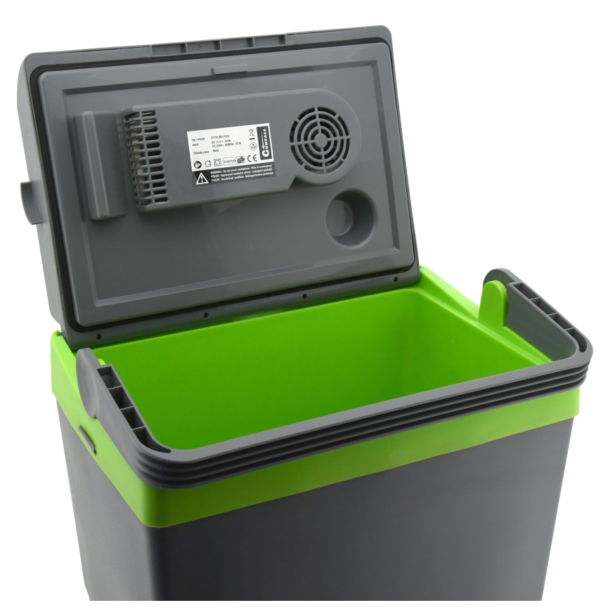 Bärbar bilkylare 22 l 55W / 12V / 230V grå /grön