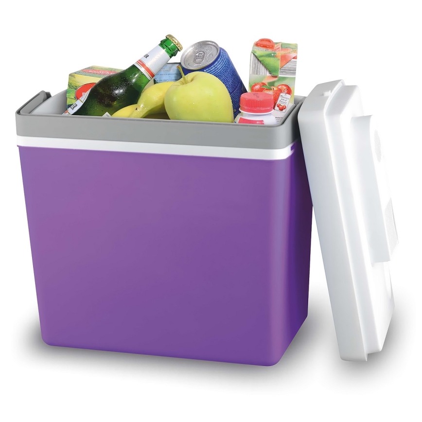 Bärbar bilkylare 22 l 55W/12V/230V lila/vit