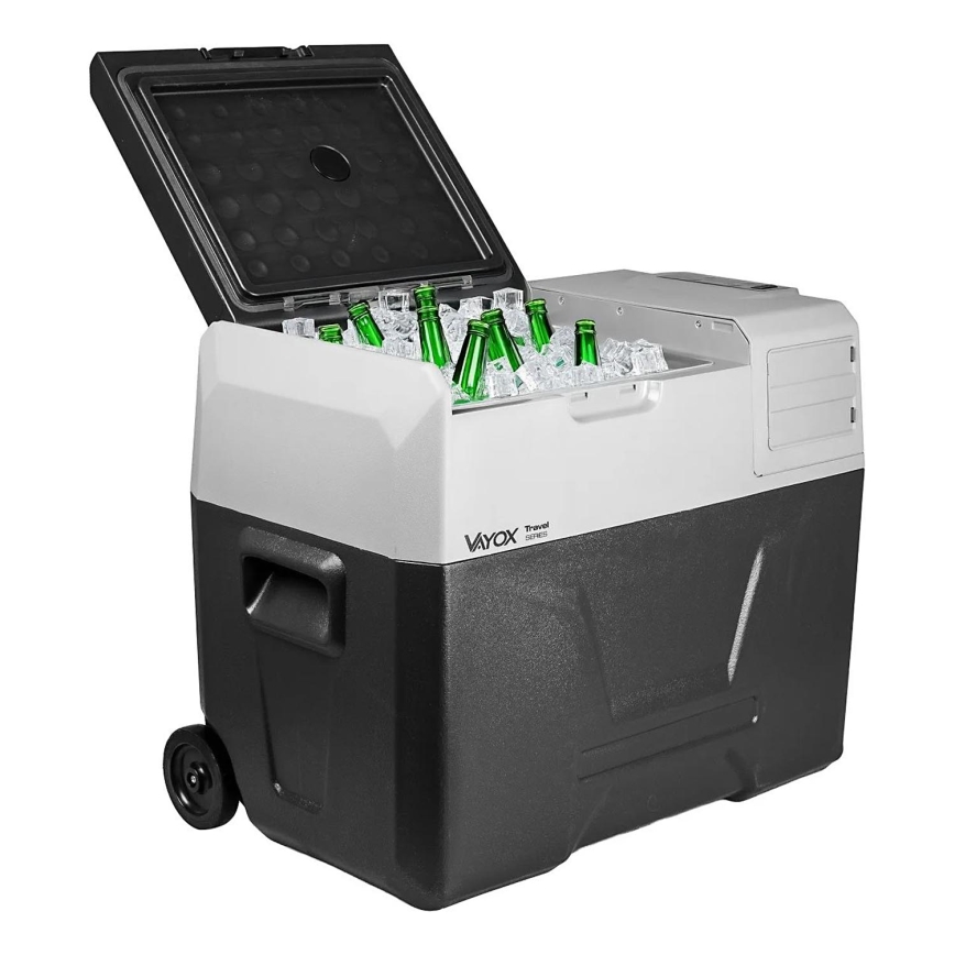 Bärbar Bilkylskåp med LCD display 40 l 230V/12V/24V svart