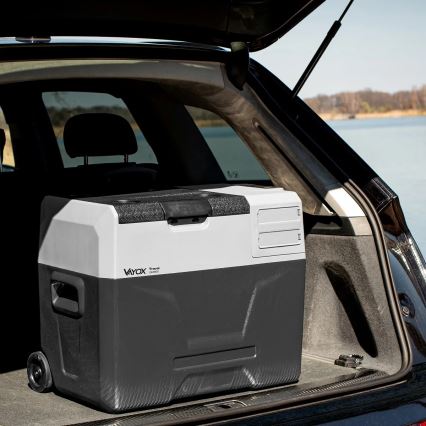 Bärbar Bilkylskåp med LCD display 40 l 230V/12V/24V svart