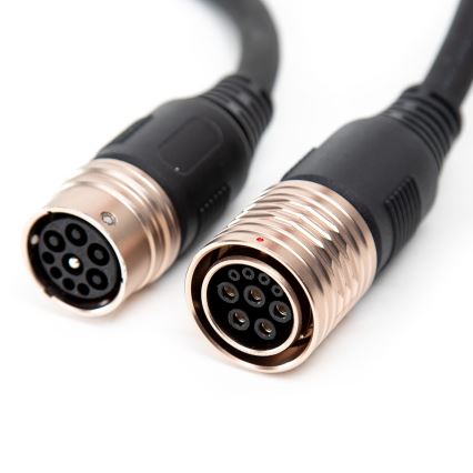 Bärbar laddare för elbilar med 4 adaptrar Typ 2 32A/480V 22kW 7m IP67