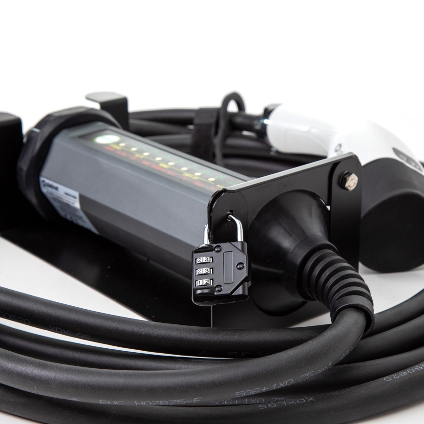 Bärbar laddare för elbilar med 4 adaptrar Typ 2 32A/480V 22kW 7m IP67