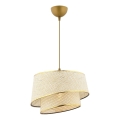BARETTE 1xE27/60W/230V Creme/Guld Hänglampa