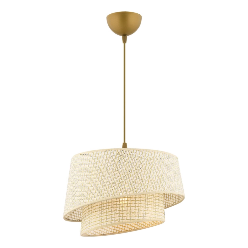 BARETTE 1xE27/60W/230V Creme Hänglampa