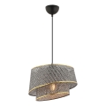 BARETTE Pendel 1xE27/60W/230V Grå/Guld