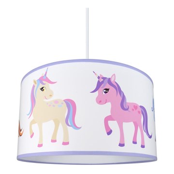 Barn Hängande Ljuskrona med snöre PONY/UNICORN  1xE27/60W/230V